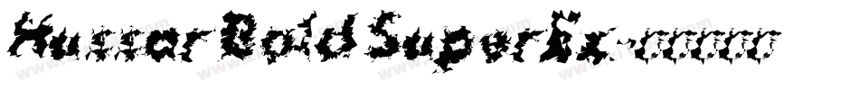 Hussar Bold SuperEx字体转换